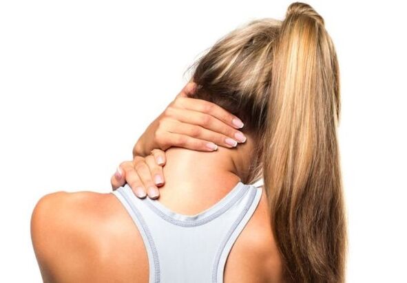 A nyaki gerinc osteochondrosis egy nőben